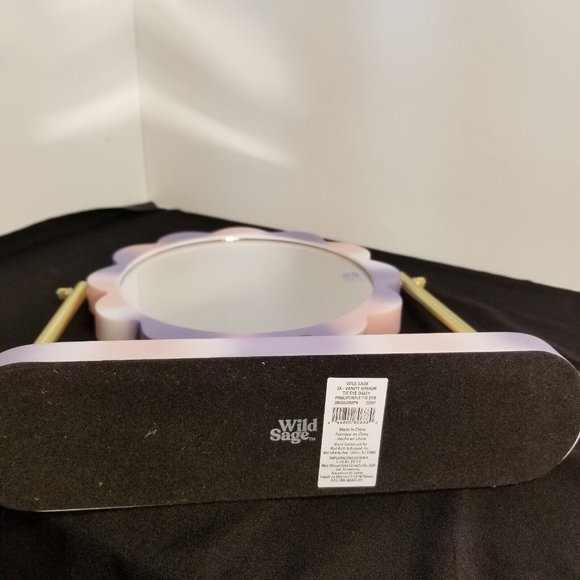 NEW Wild Sage 5X Tie Dye Daisy Vanity Mirror Resin/Metal - Multicolor - Picture 7 of 8